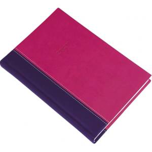 Realsystem Дневник за срокове REALSYSTEM Linett A/5, ежедневен, бял, лилаво-розов, 2027 (5321-31)