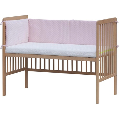 Scarlett Mantinel do postieľky Scarlet Prešívaný ružová 4-dílný