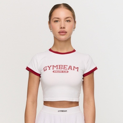 GymBeam Дамска тениска Varsity White XL