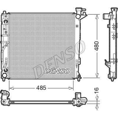 DENSO Chladič, chlazení motoru DRM41007