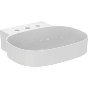 Ideal Standard Atelier Linda-X стенна мивка за монтаж в лъскаво бяло с 3 отвора за смесител 50 см (T439101)