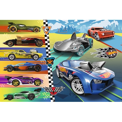TREFL Autíčka Hot Wheels MAXI 24 dílků