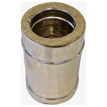 Image 1 of ArtKamin Прав димоотвод инокс 0.25м. c изолация - Ф180-230 (PEI025SI)