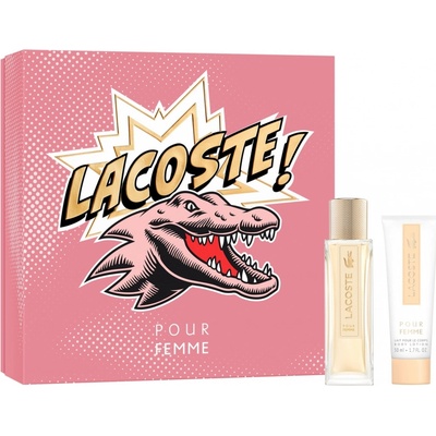 Lacoste Pour Femme EDP 50 ml + telové mlieko 100 ml darčeková sada