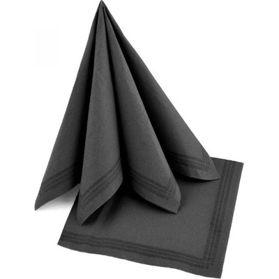 Paper Design Ubrousky Tendance 2V Černé s proužkem 38x38cm
