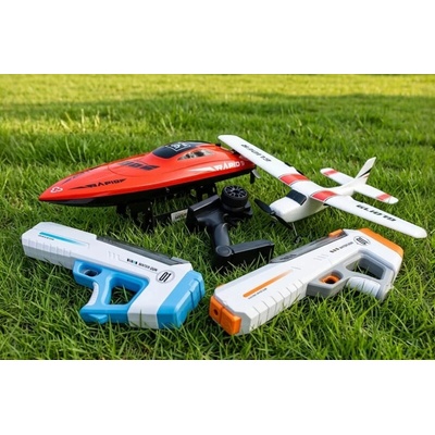 IQ models Velký letní set RC člun Rapid 9 RC letadlo Cessna a vodní pistole RC_327093 RTR 1:10