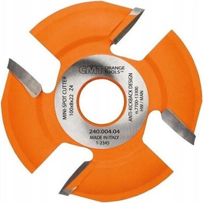 CMT 240.004.04 Fréza na lamely HM, 4 zuby, 100x22x8mm