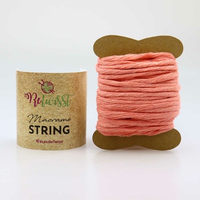 ReTwisst Macrame String 3 mm / 10 m, 27 meruňková