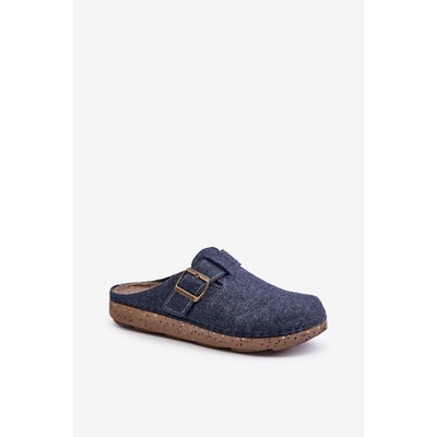 Inblu Men's slippers with buckle profilactic slippers blue modrá