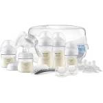 Philips Комплект за кърмене Philips Avent SCD430/50 с ръчна помпа за кърма Natural Motion, стерилизатор за микровълнова, шишета Natural Response 2 бр. от 125мл и 2 броя от 260мл, 2 бр. залъгалки 0-6м, 4 бибер