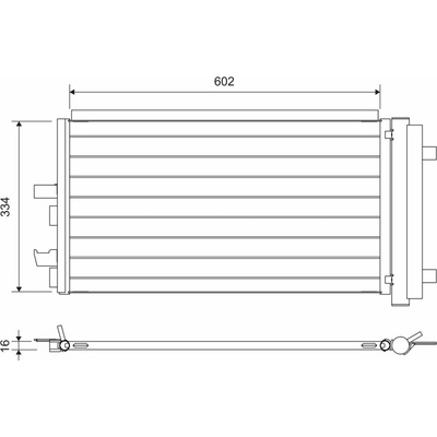 Kondenzátor klimatizace VALEO 822752