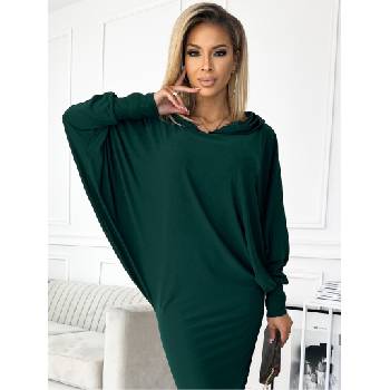 Numoco Рокля с качулка и папийонка - зелена Numoco numoco | Zelen | ЖЕНИ | S-M