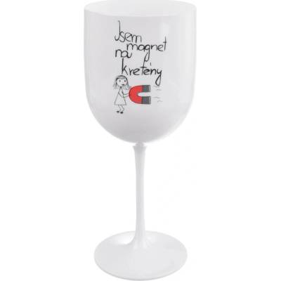 Orion pohár na víno Magnet bílý 440 ml