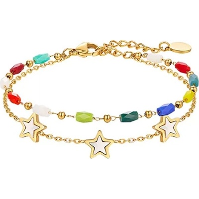 JAY Ocelový náramek Vittoria chirurgická ocel JAY-9050 zlatá