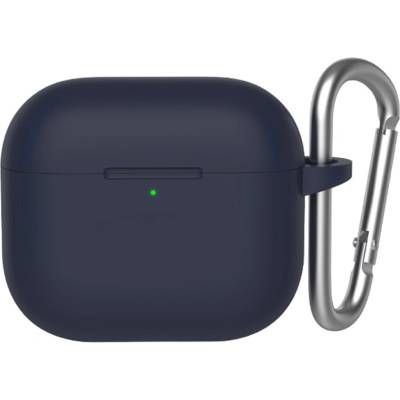 Blueo Калъф за AirPods 3 - течен силиконов защитен калъф - тъмносин