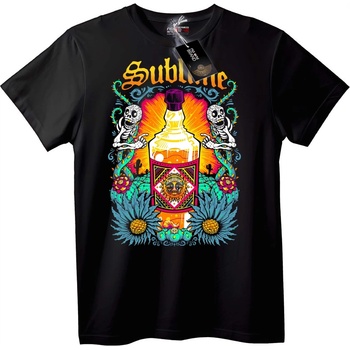 NOONEBRAND Тениска Sublime бутилка с алкохол - XL, Black