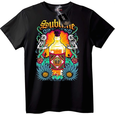 NOONEBRAND Тениска Sublime бутилка с алкохол - XL, Black