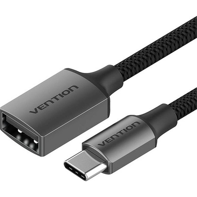 Vention CCWHB USB-C to USB-A (F) 2.0 Female OTG, 0,15m, šedý