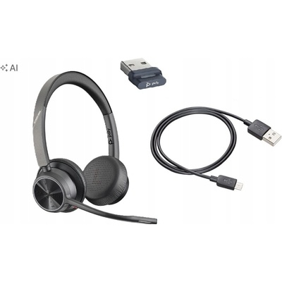 HP Poly Voyager 4320 USB-A + adaptér BT700 76U49AA