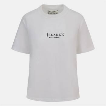 Blank Essentials Дамска тениска Blank Essentials Blank E Core Puff Print T-Shirt Ladies - Off White