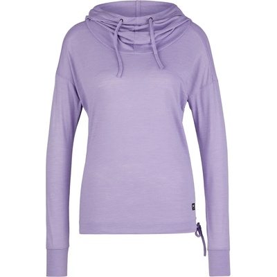 super. natural Дамски вълнен пуловер super. natural Women's Funnel Hoodie - Purple Haze (105-4297-0412)