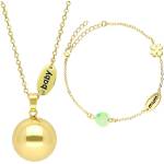 Bola Комплект Медальон за бременни Бола и гривна - Gold Love (Set 3)