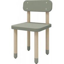 Flexa Dots detská stolička s opierkou uni zelená