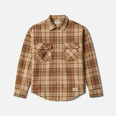 Brixton košeladlhý rukáv Bowery Vintage washed copper