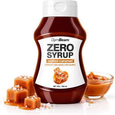 GymBeam Zero Syrup polevový sirup bez kalórií príchuť Salted Caramel 350 ml