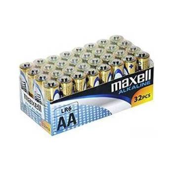 Maxell Алкални батерии MAXELL LR6 1, 5V AA 32 бр. pack, ML-BA-LR6-32PK