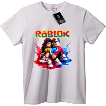NOONEBRAND Тениска Roblox Приятели - L, Black