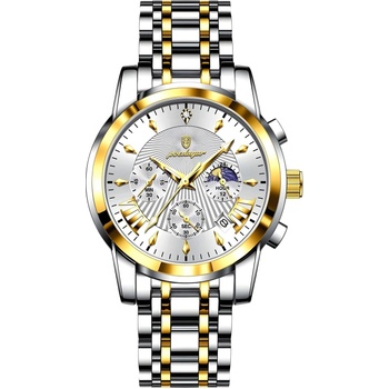 Poedagar Часовник poedagar lu-35000 - Сребристо / Златисто kp35000 (lu-35000)