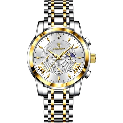 Poedagar Часовник poedagar lu-35000 - Сребристо / Златисто kp35000 (lu-35000)