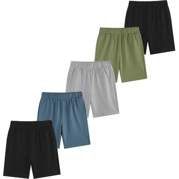 Studio Детски поларени къси панталони Studio Older Boys 5 Pack Fleece Shorts - multi