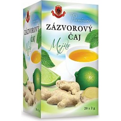 HERBEX Premium ZÁZVOROVÝ čaj Mojito bylinný čaj 20 x 2 g