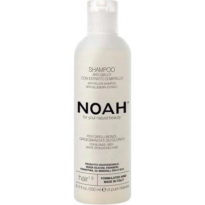 Noah šampon proti žlutým vlasům s borůvkovým extraktem šampon pro blond a šedivé vlasy 250 ml