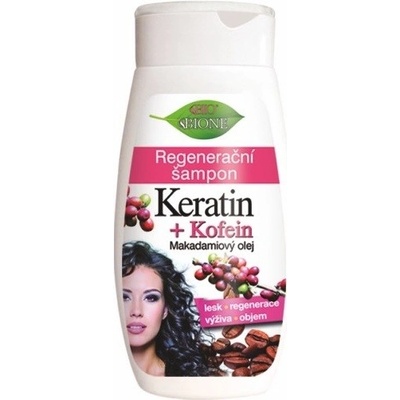 Bione Cosmetics Keratín & Kofeín regeneračný šampón pre všetky typy vlasov 250 ml