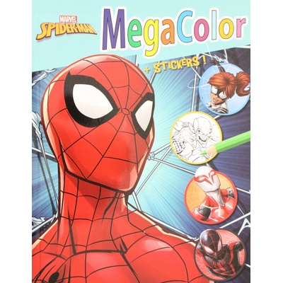 Omaľovánka MARVEL SPIDERMAN formát A4 s nálepkami