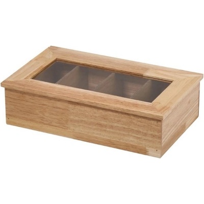 APS Krabica na čaj jasné drevo bez nápisu 335x200x90 mm 11576
