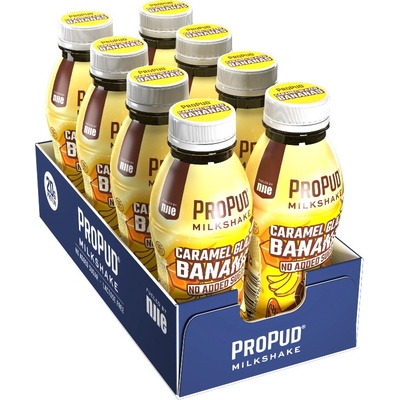 NJIE ProPud Proteinový Milkshake - Caramel Glazed Banana 8 x 330ml