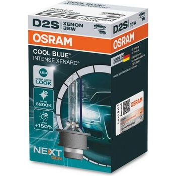OSRAM Ксенонова лампа Osram D2S XENARC Cool Blue Intense NextGeneration 6200K +150% 1бр (2889)