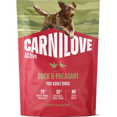 Carnilove Active Dog Dry Made with Duck & Pheasant for Adult All Breeds 1,5 kg