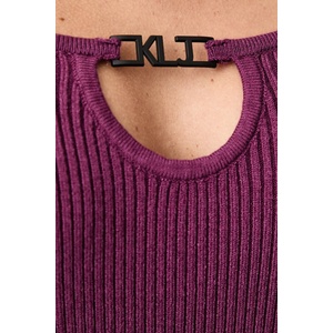 Karl Lagerfeld Jeans рокля с вискоза (B4W13016)