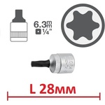 ELORA Къс torx l28мм на вложка 1/4" - от 6.00лв ; elora