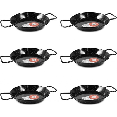 Garcima Set-106 Smaltovaná paella panvica 22 cm 6ks