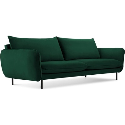 Cosmopolitan Design zamatová pohovka 230 cm Vienna tmavo zelená
