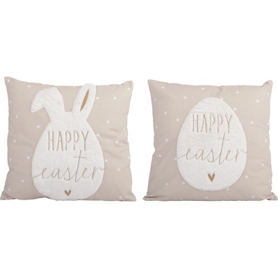 DECORIS ДЕКОРАТИВНА ВЪЗГЛАВНИЦА 874025 45х45х3см ЗАЕК/ЯЙЦЕ (874025)