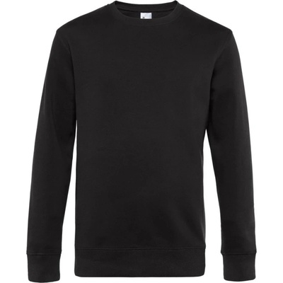 B&C mikina KING Crew Neck pánská COT-01U01Ku3300 Černá pure