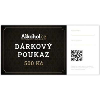 Alkohol.cz Dárkový poukaz 500 Kč