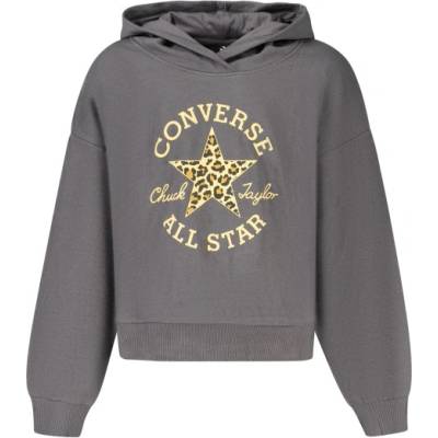 Converse Детски суичър с цип Converse, Размер 12A, Цвят Черен (4CJ841_NEK95)